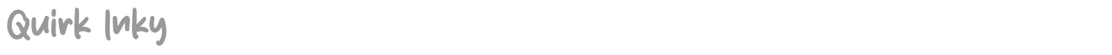Quirk Inky font preview
